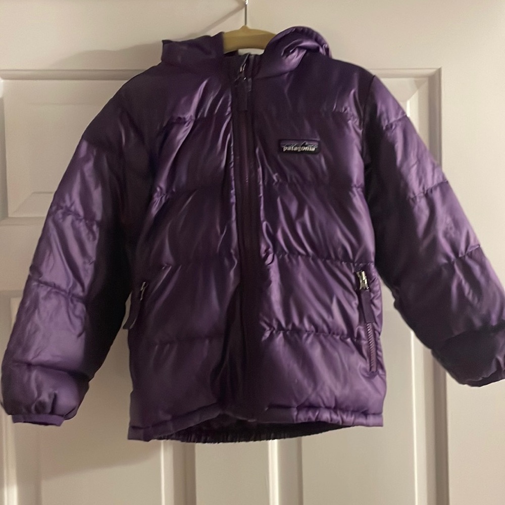Purple Kids Jacket Hi-Loft Down Hoody